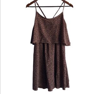 Ya Los Angeles Brown Printed Dress